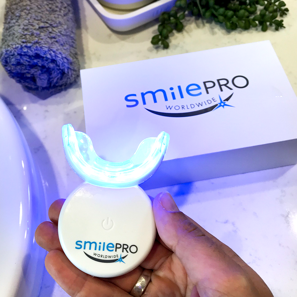 Yellow teeth treatment: SmilePro Worldwide at home teeth whitening works.