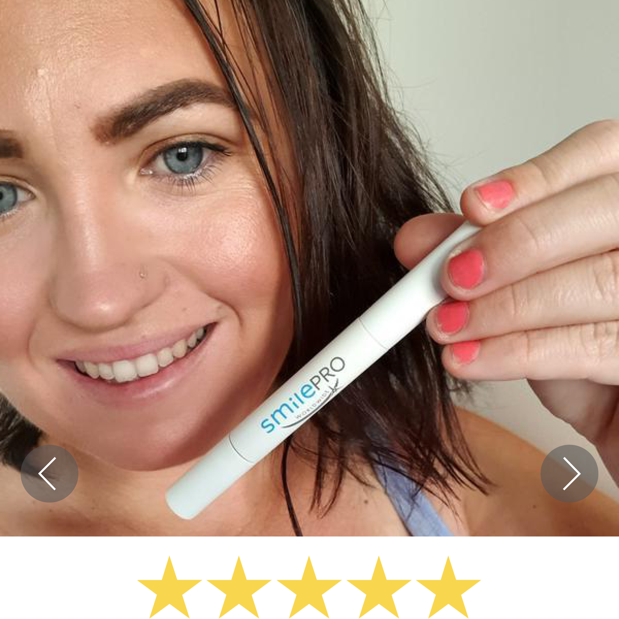 At home teeth whitening that works, easy to use, affordable.